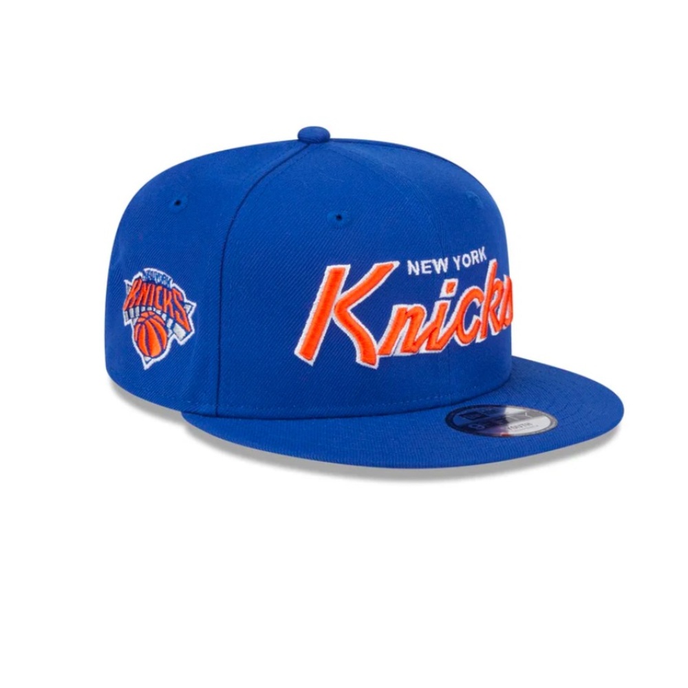 New Era Knicks Hat- Script SnapBack